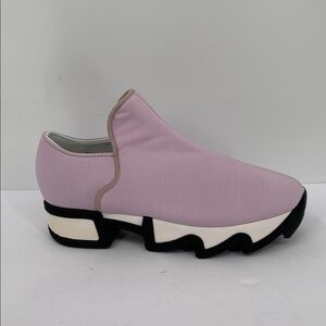 IRI NYC Wes Neoprene slip-on sneaker shoe pink white heel comic new 40.5 10
